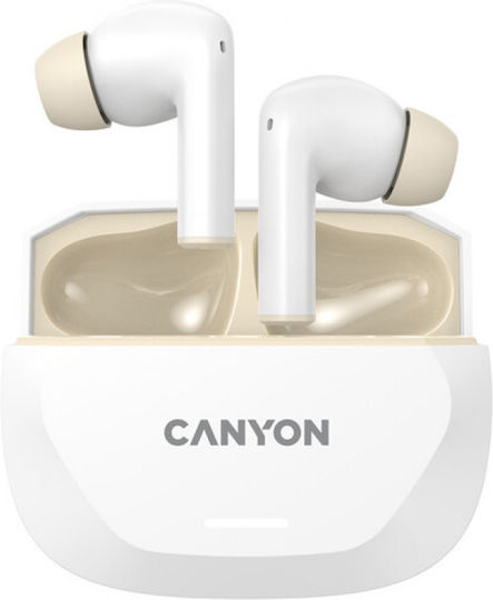 Canyon In-ear Bluetooth Handsfree Căști Alb