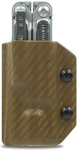 Kydex Sheath for Leatherman Free P2 Brown Clip and Carry