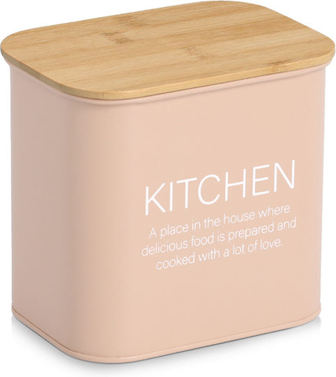 Vase General Use with Airtight Lid Metallic Pink 2300ml