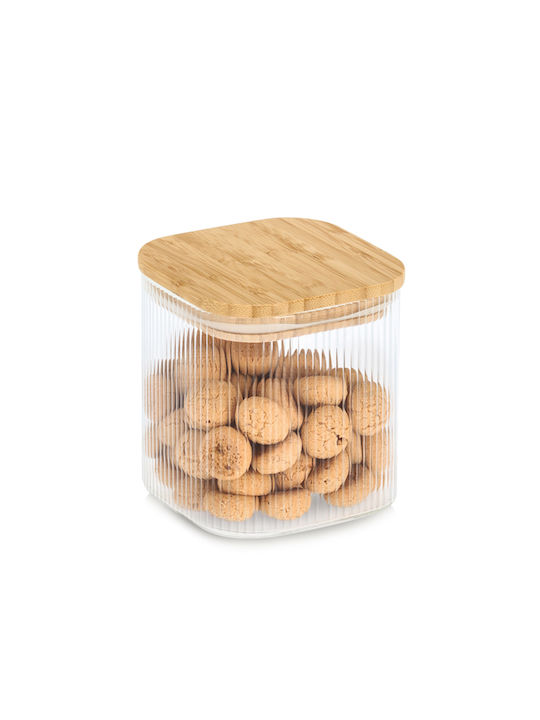 Vase General Use with Airtight Lid Glass Transparent 720ml