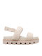 Women's Flat Sandals in Gray Color