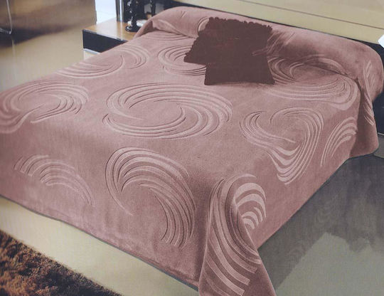 Linea Home Κουβέρτα Βελουτέ Μονή 160x220εκ. Ροζ LH2018263