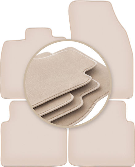 Premium Beige Car Mats for Skoda Enyaq IV SUV 2020