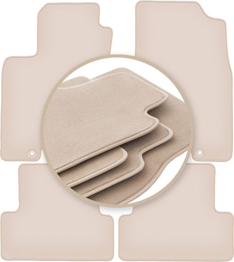 Premium Beige Fußmatten Nissan X-Trail II T31 SUV 2007-2014
