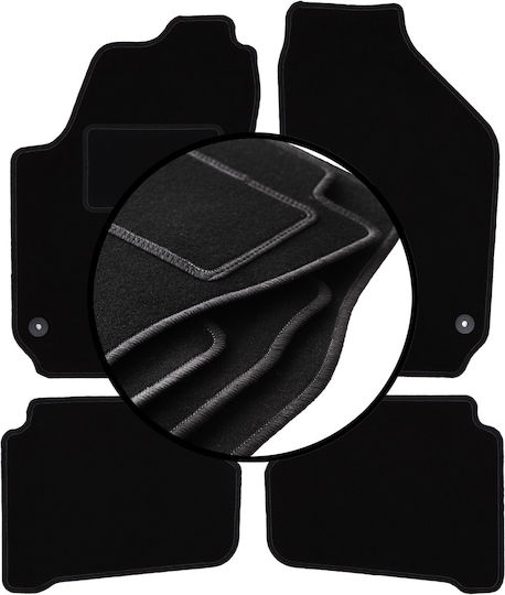 Velour Car Mats Set Volkswagen Fox Hatchback 2005-2011