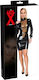 LateX Beiges Leder- und Latex-Outfit