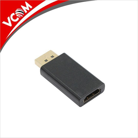 Vcom Adapter Displayport M To Hdmi F Black