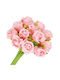Artificial Flower Bouquet Made Polyester 12 Stems Roses 26cm Pink