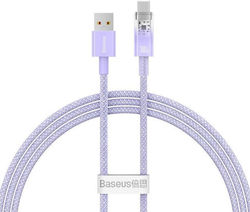 Baseus Explorer Cable Cats010405 Usb A M To Usb C M 1m 100w Purple