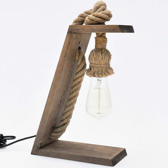 Opviq Lustră Decorativă cu Soclu pentru Bec E27 Maro