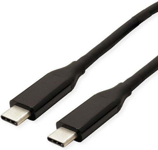 Roline USB 4 Video Cable USB-C male - USB-C PD Μαύρο 0.8m 11.99.9081