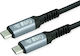 Roline USB 4 Video Cable USB-C Male - USB-C 240W PD Black 2m
