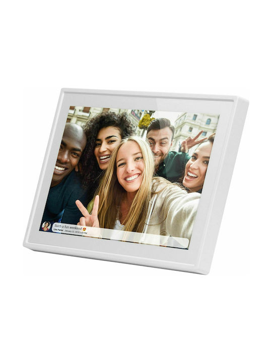 Braun Phototechnik Digiframe 1019 Digital Photo Frame with Touch Screen 10.1" Resolution 1280x800 with WiFi White 21259