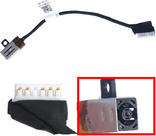 Power Socket с Кабел за Dell Dell Inspiron 14 3480, 3481, 15 3580, 3581, 3582, 3583, 3584, 3585, 3593, 228R6, 3684