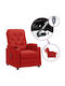 Fotoliu Relax din Piele Ecologică Burgundy 78x93x93.5cm
