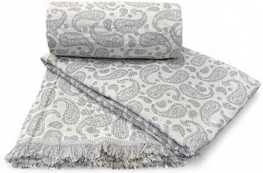 To megalo pazari Set De Pleduri 3 Buc Chenille Gri Deschis