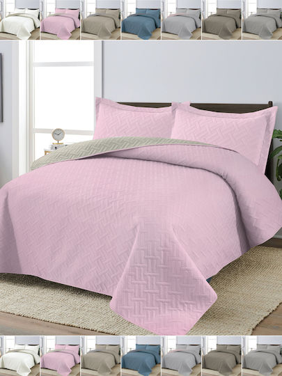 Casa Colori Σετ Κουβερλί Μονό Λιλά 160x240cm 2τμχ
