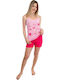 Happy Family Summer Women's Pyjama Set Pink