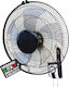 Bakaji Wall Fan 65W Diameter 43cm Black