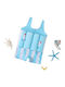 Queen Mother Blau Streifen Rocket Kinder Badebekleidung Einteilig Blau