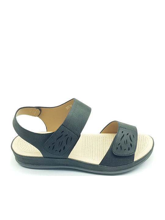 Women's Flat Sandals Anatomic in Black Color