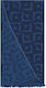 Kentia Tairu Cotton Blue Pareo with Fringes 90x...