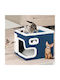 Bakaji Scratching Post Cat Trees Blue 42x42x33cm