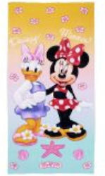 Disney Beach Towel Minnie-Daisy Red Microfiber