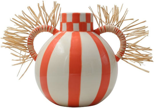 Que Rico Ceramic Vase Yellow 19.5x17.5cm
