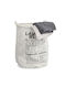 Laundry Basket Fabric 54lt 38x38x48cm White