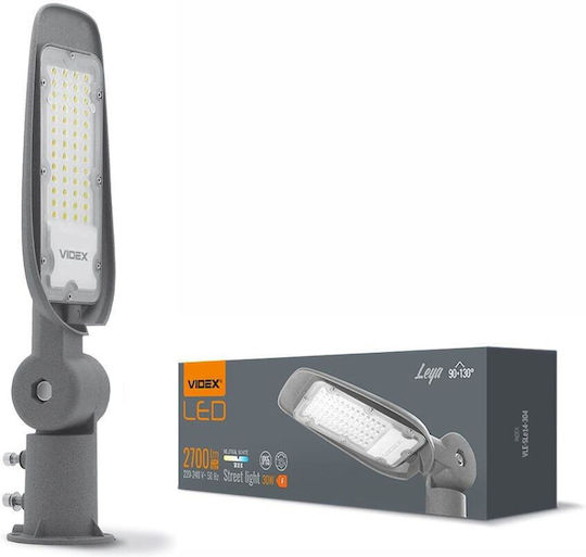 Videx Αδιάβροχος LED Προβολέας 30W Студено бяло 5000К με Τηλεχειριστήριο IP65