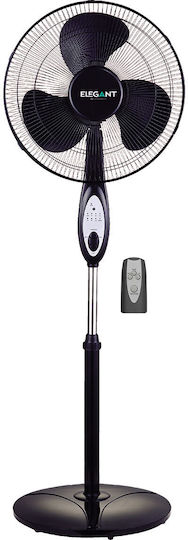 Elegant Elegant Pedestal Fan 50W with 40cm Diameter Remote Control Black
