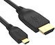 Vcom Cg587 HDMI Kabel M zu Micro HDMI M 1,8m Schwarz