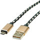 Roline 11.02.8828 USB 2.0 Kabel Typ A zu USB 2.0 Typ Micro B 1,8m Schwarz
