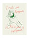 Poster Ich lasse Wein verschwinden Pst25351 21cm x 30cm