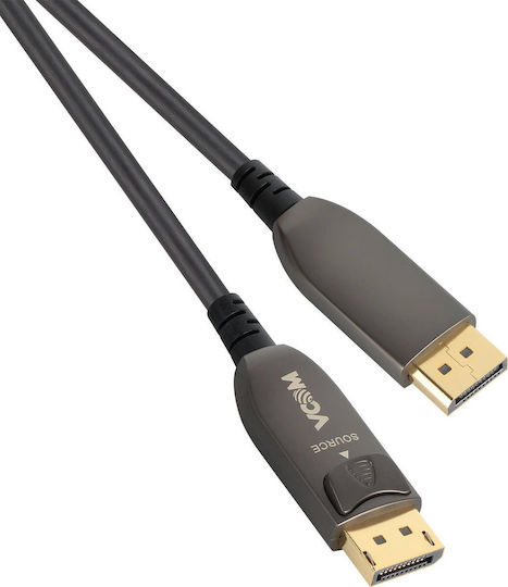 Vcom D3751-15.0m Cable From Displayport M To Displayport M 15m Black