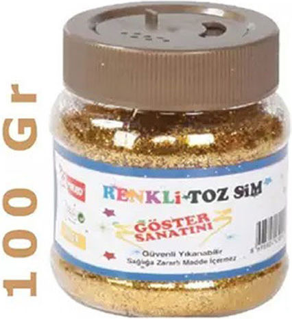 Σκόνη Glitter Mikro Αλατιέρα Gg100-g Χρυσή 100gr