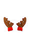 Weihnachts-Stirnband Rote mit Muster Rentier 13cm.