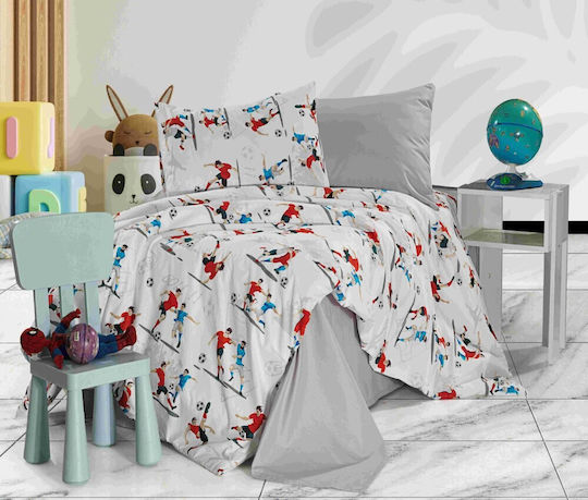 MayHome Baby Duvet Cover Set With Pillowcase Gray 120x160cm