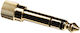 Audio-technica Atpt-ad6 Adapter From 3.5mm Jack F To 6.3mm Jack M Threaded Gold-plated