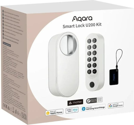 Aqara Electronic Lock U200 in color White with Connectivity Bluetooth