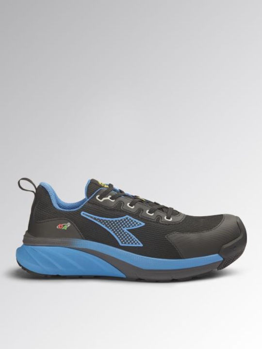 Utility Diadora Waterproof Safety Shoe Black Blue Vortex Da2 Low S3S SC SR HRO ESD EN ISO 20345:2022 182042
