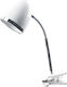 Avide Office Lamp for Socket E27 and Clip in White Color