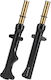 Short Fork Boots 8mm Racing Yamaha Crypton X 135 Black Tobaki