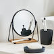 Makeup Mirror Tabletop Zoom x2 Black