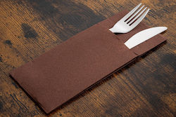 Napkin Envelope 32x38cm Brown Point To Point 12...