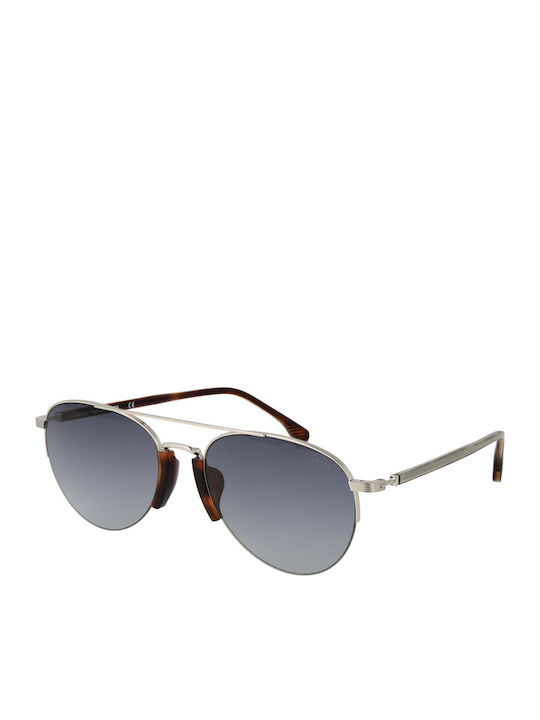 Lozza Men's Sunglasses with Silver Metal Frame and Gray Lens SL2394 0579