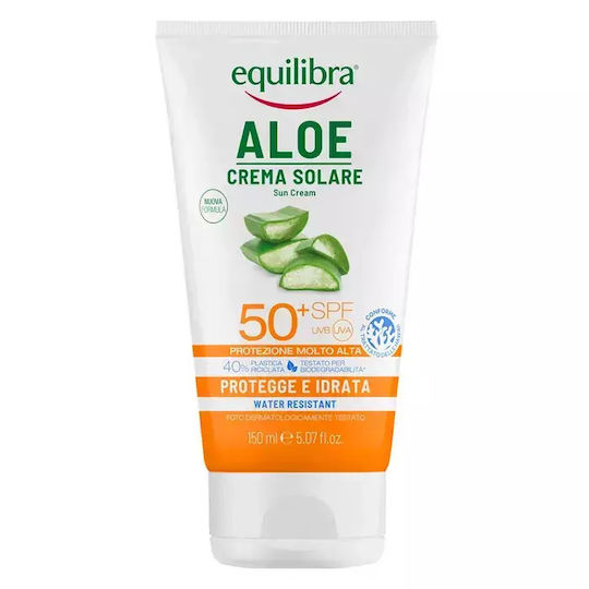 Equilibra Aloe Wasserdichte Sonnencreme Für Den Körper SPF50 150ml