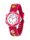 Kikou Kids Analog Watch with Rubber/Plastic Strap Fuchsia