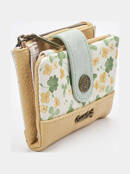 Kleines Damenbrieftasche mit RFID Beiges